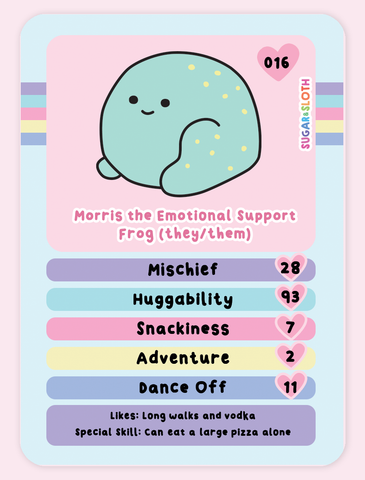 Collectable kawaii character cards