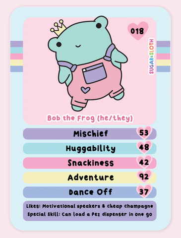 Collectable kawaii character cards