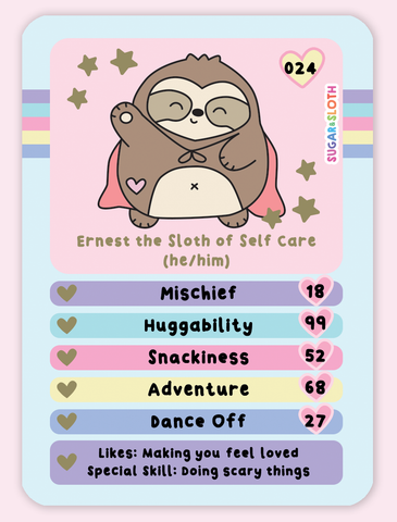 Collectable kawaii character cards