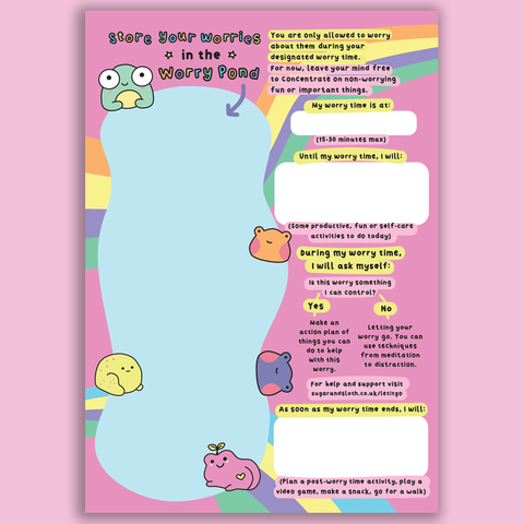 Store Your Worries In The Worry Pond Notepad