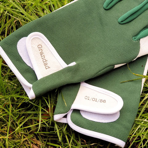 personalised gardening gloves