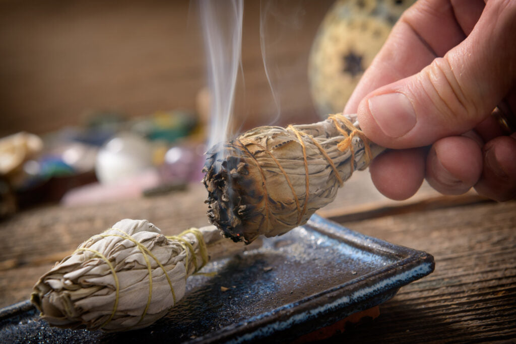 burning incense