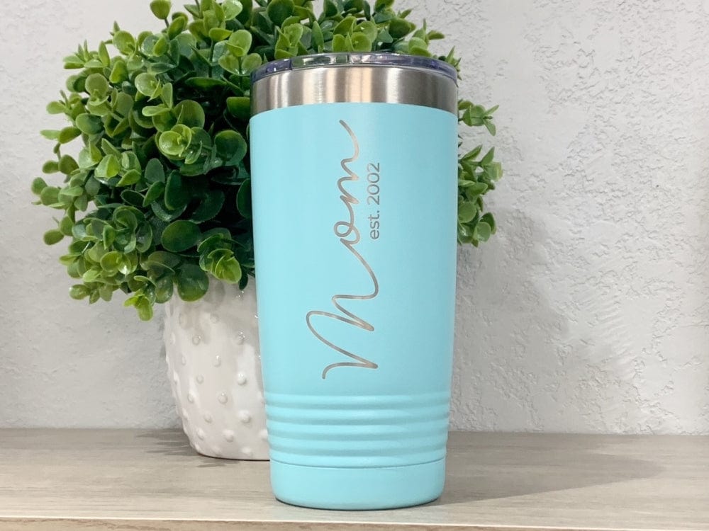 Dear Mom Personalized Engraved Tumbler With Kids Names, Stainless Cup, Gift  For Mom – 3C Etching LTD