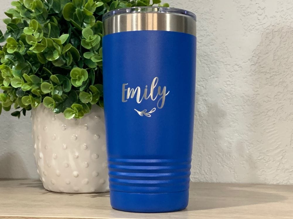 Be The Change – Engraved Travel Tumbler For Her, Personalized