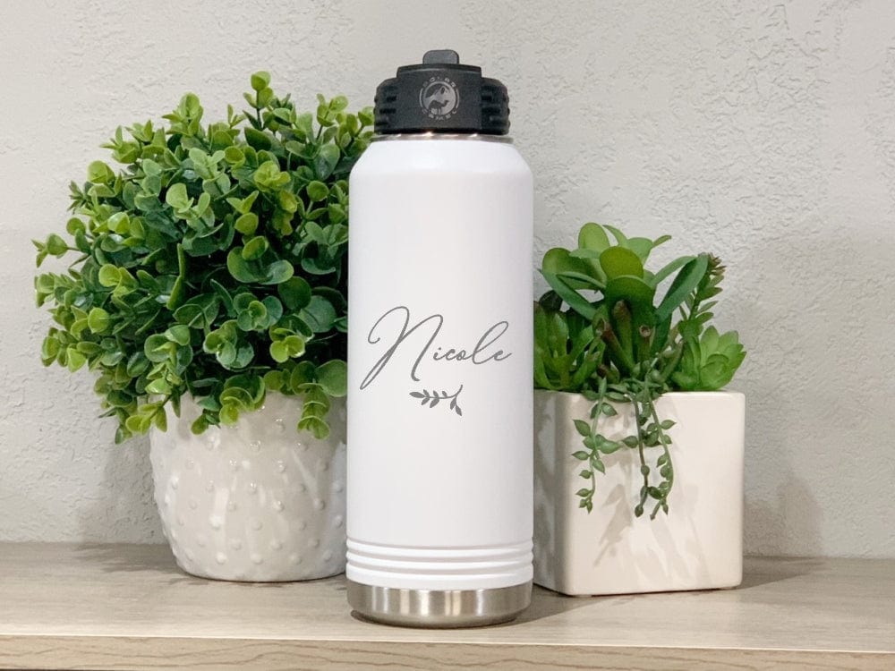 Personalized Distressed Name Water Bottle