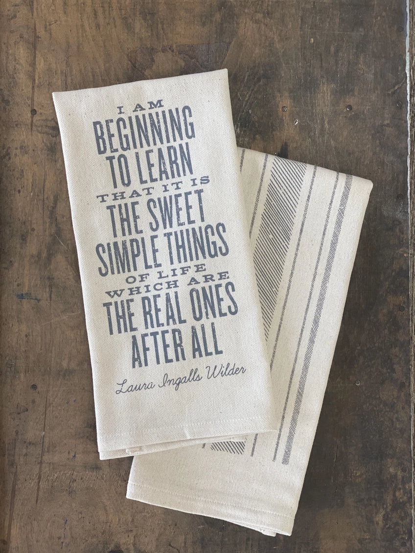 The Laura Ingalls Wilder Towel