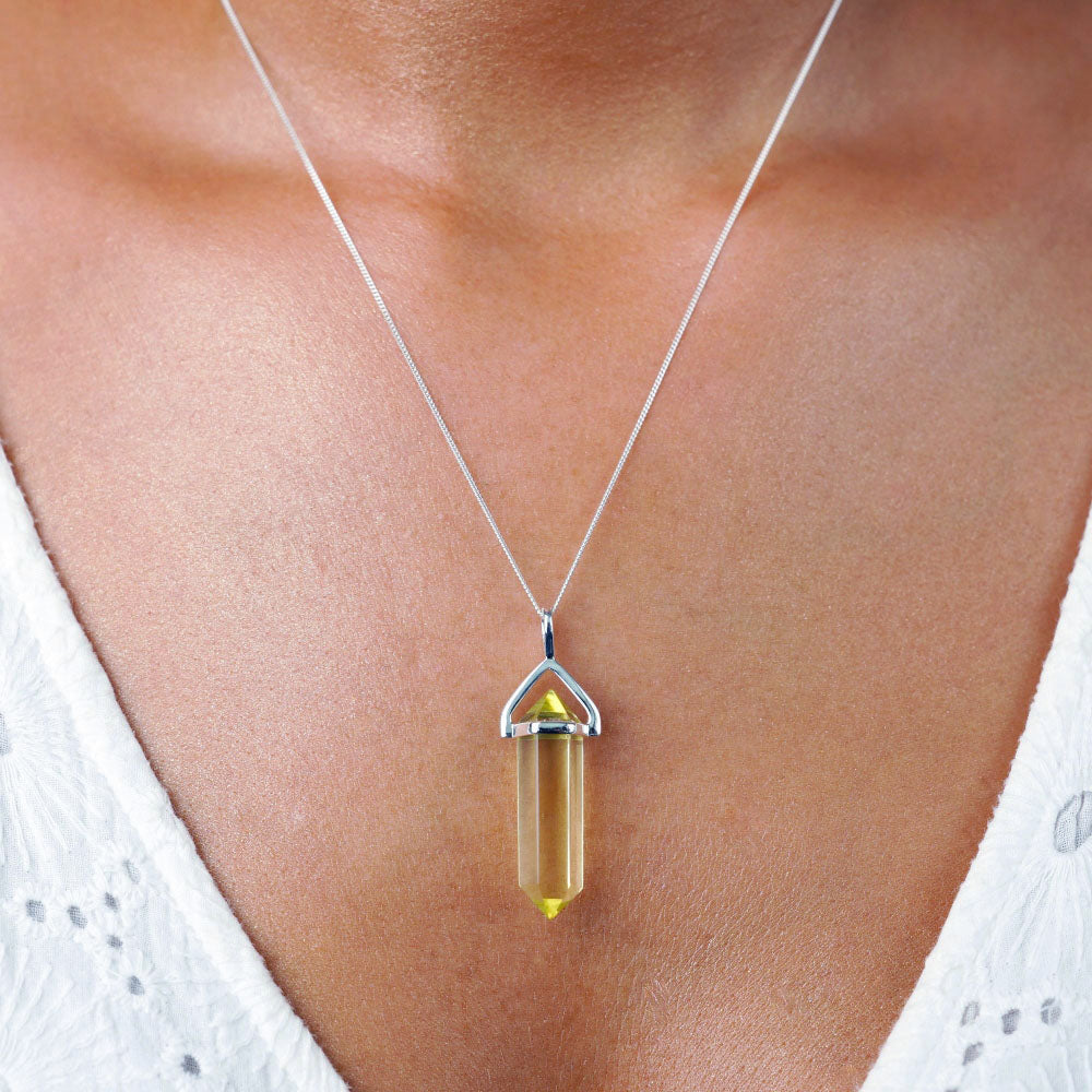 Buy Yellow Aventurine Crystal Necklace - Crystal Pendant Necklace - Chakra Crystal  Necklace - Protection Crystal Necklace - Yellow Crystal Necklace - Handmade  Gifts at Amazon.in