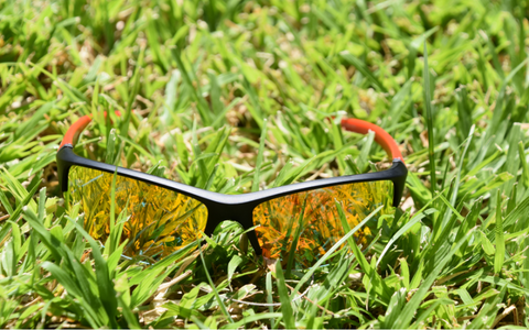 Wraparound sunglasses for cycling