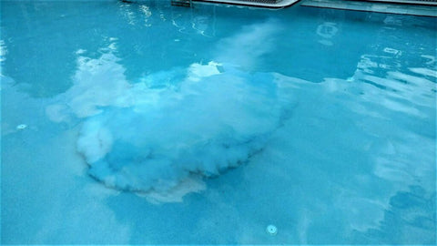 Cloudy Blue Pool Water