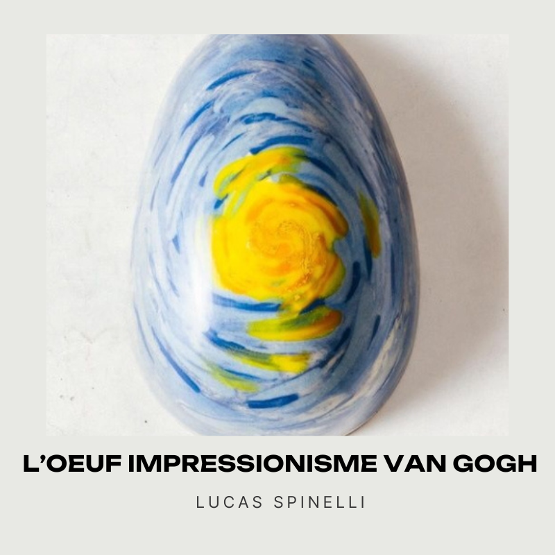 Egg Impressionism Van Gogh by Lucas Spinelli