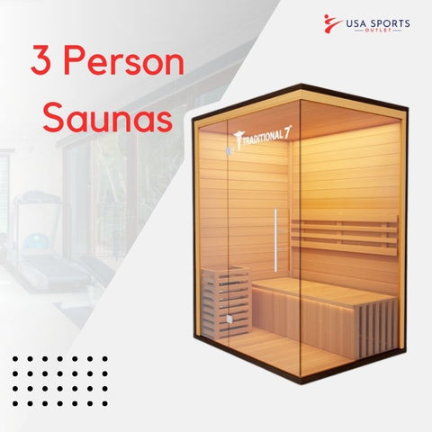3 Person Saunas