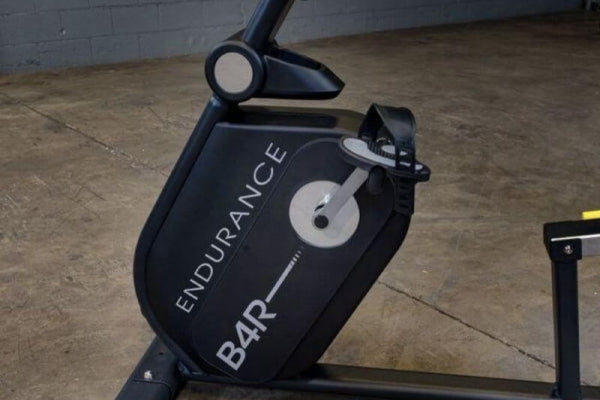 Body-Solid Endurance Recumbent Bike B4RB walk through design with endurance logo