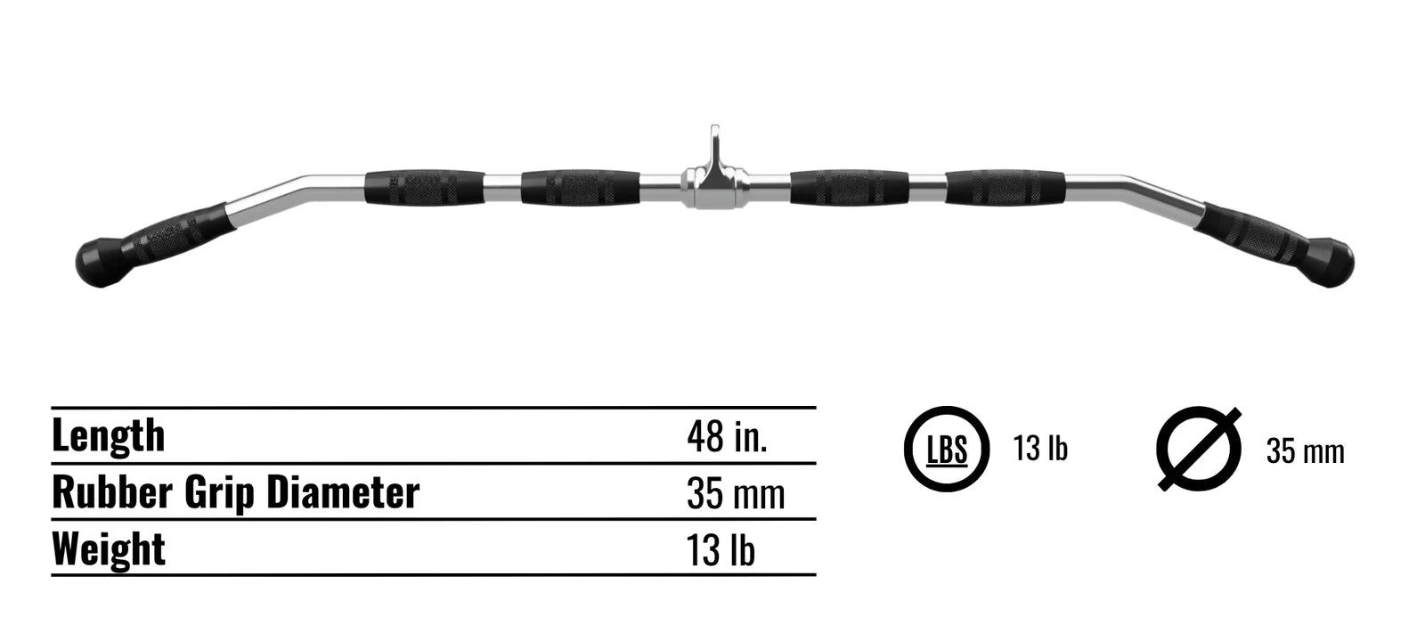 VTX 48" High Quality Lat Bar