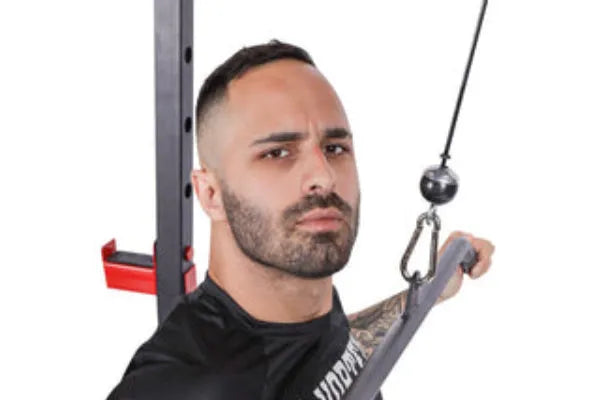 Vortex Strength Power Rack Full Set - Male model working out