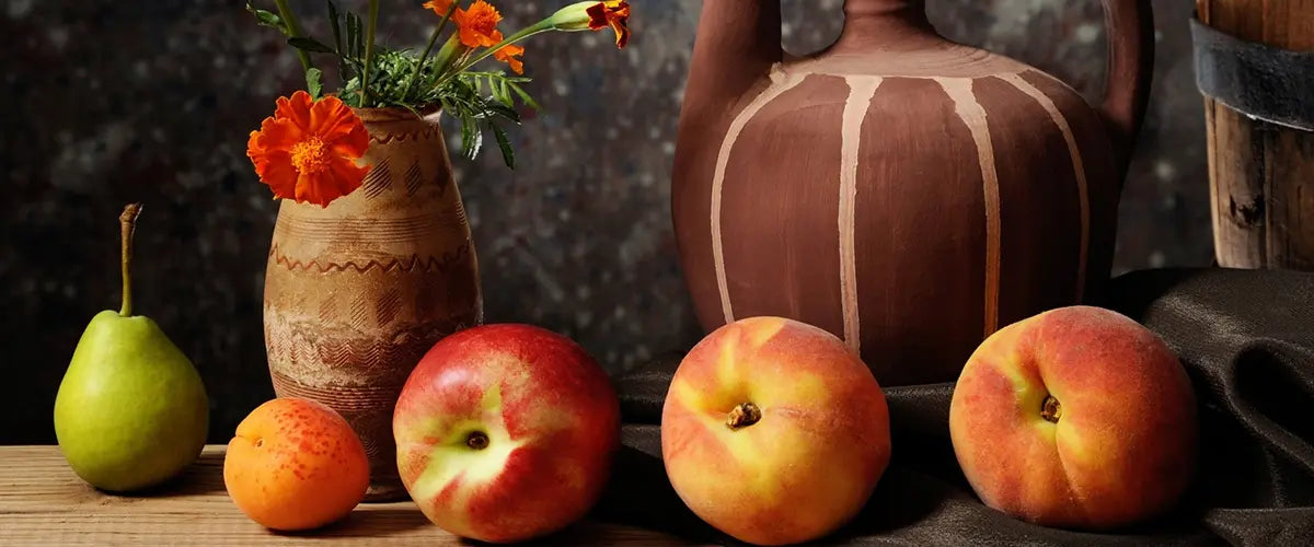 fruits with oolong tea