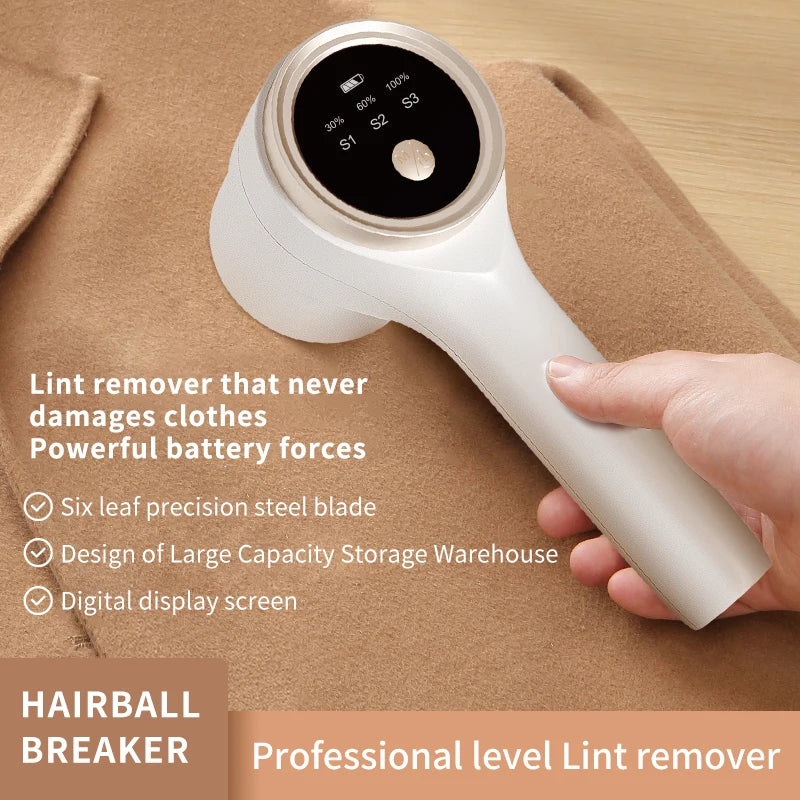Lint Remover for Clothing Electric Pellet Fluff Remover Rechargeable