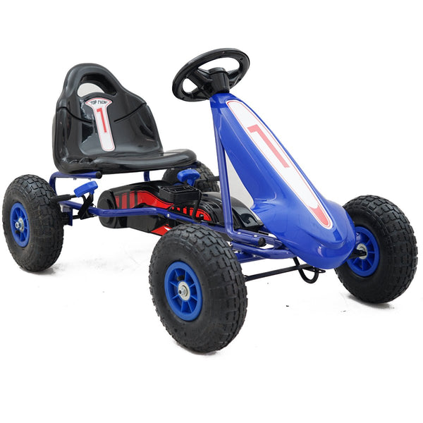 98cc 4-Stroke Gas Go-Kart w/ Upgraded Suspension - Blue