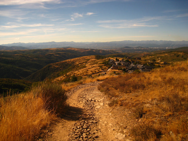 The rolling hills of the Camino de Santiago walk.