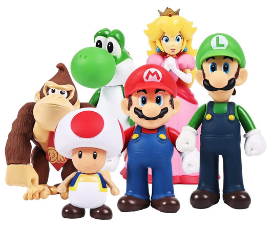  Monopoly Junior Super Mario Edition Board Game, Fun Kids' Ages  5 and Up, Explore The Mushroom Kingdom as Mario, Peach, Yoshi, or Luigi  ( Exclusive) : Toys & Games
