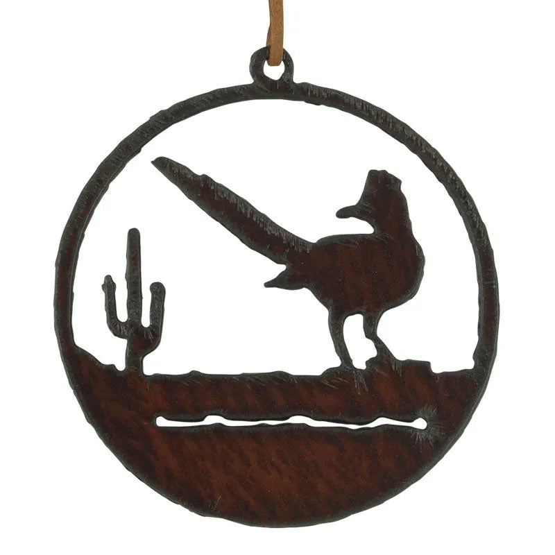 View Metal Desert Roadrunner Ornament