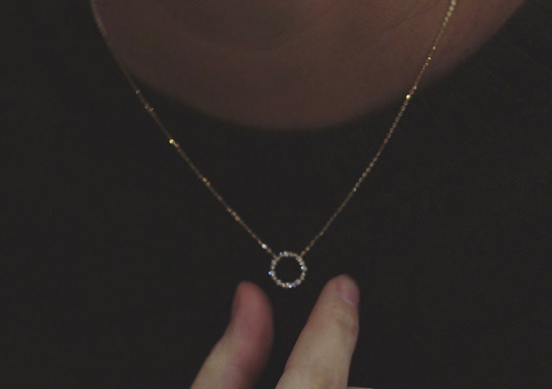 永恆存在水鑽鎖骨鍊 Forever Necklace