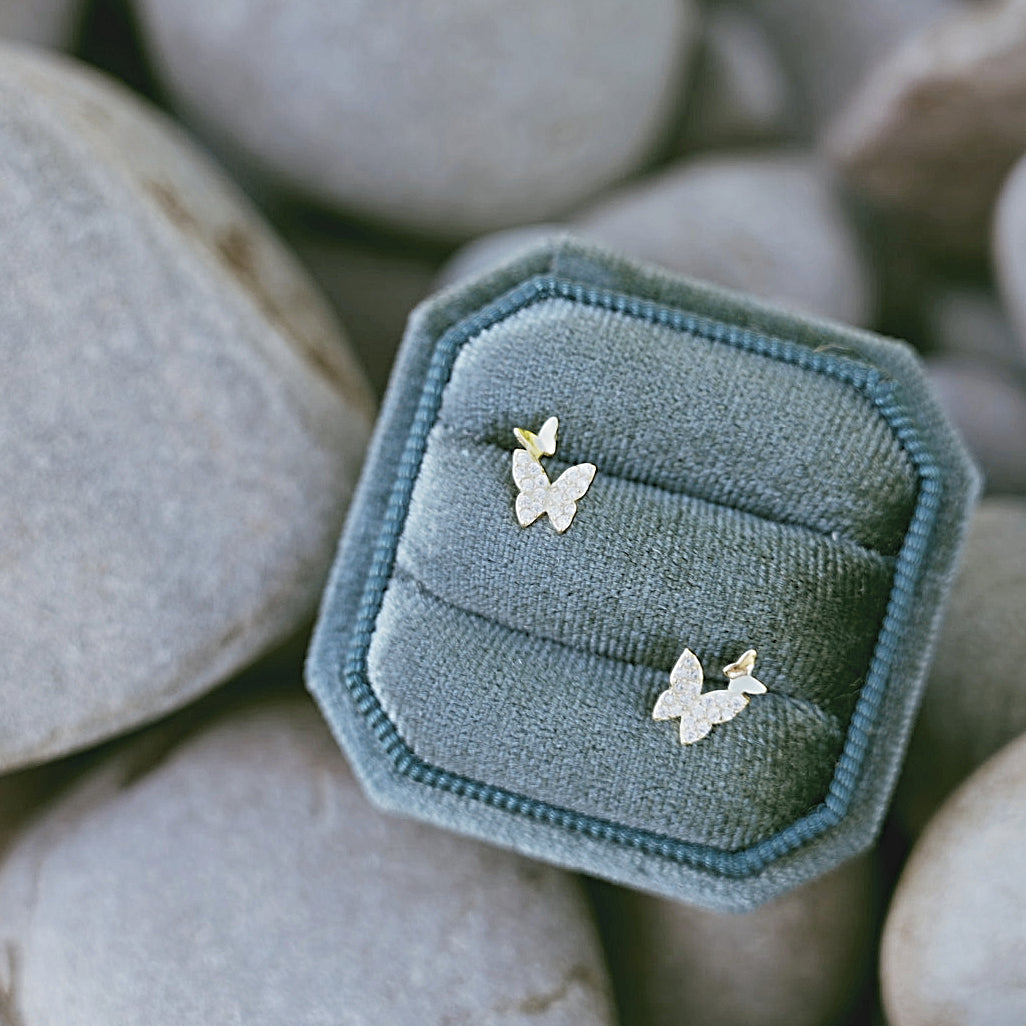 夢幻仙女金蝴蝶耳環 Gold Butterflies Earrings