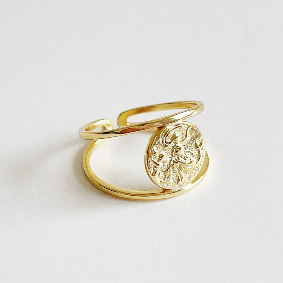 金色小美人魚雙層戒指 GOLDEN MERMAID RING.JPG