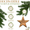 Personalisierter Stern Anhänger 8 cm Weihnachtsdeko Baumschmuck mit Gravur - Kassis Geschenkartikel GmbH