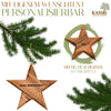 Personalisierter Stern Anhänger 8 cm Weihnachtsdeko Baumschmuck mit Gravur - Kassis Geschenkartikel GmbH