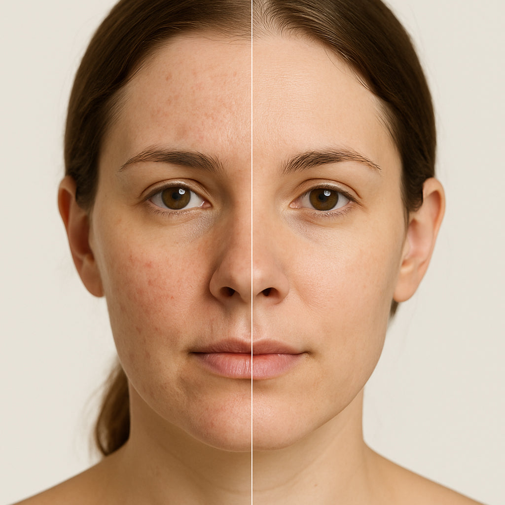Red light therapy pimples before and after results UK