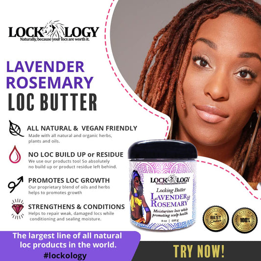  Loc Retwist Butter & Dread Wax Loc Butter For Growth -  Peppermint Tea Tree All Natural & NO Build Up Loc Retwists Products by  Lockology : Beauty & Personal Care