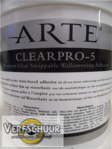 Belonend dorst Mijnenveld Arte online te koop. Clearpro-5 behanglijm 4.5kg CLPRO5 in de Verfschuur.be