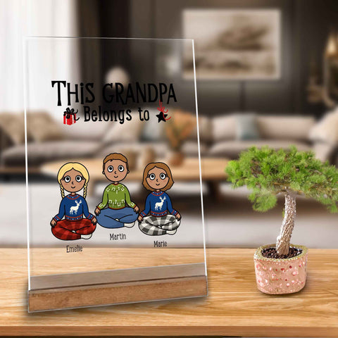Bester Opa Geschenk - Dekoration für das Wohnzimmer - Personalisierbare Geschenke