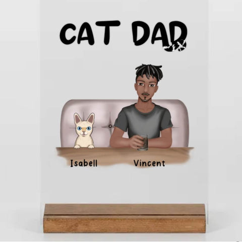 Geschenk für Katzenpapa - Cat dad - Acryl Adventure - Einzigartige Geschenke