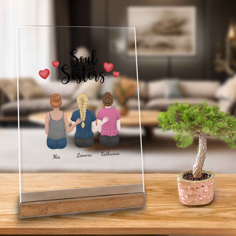 Geschenke_fuer_die_beste_Schwester_-_Soul_Sisters_-_Deko_im_Wohnzimmer