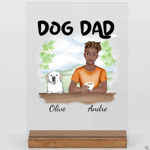 Individuelle Geschenke für Hundepapa - Dog dad - Acryl Adventure - Geschenke für Hundebesitzer