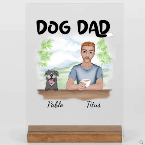 Individuelle Geschenke für Hundepapa - Dog dad - Acryl Adventure - Personalisierte Geschenke
