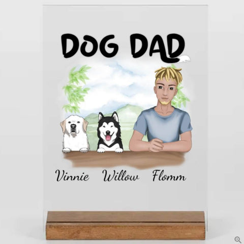 Individuelle Geschenke für Hundepapa - Dog dad - Acryl Adventure - Geschenke für Hundeliebhaber