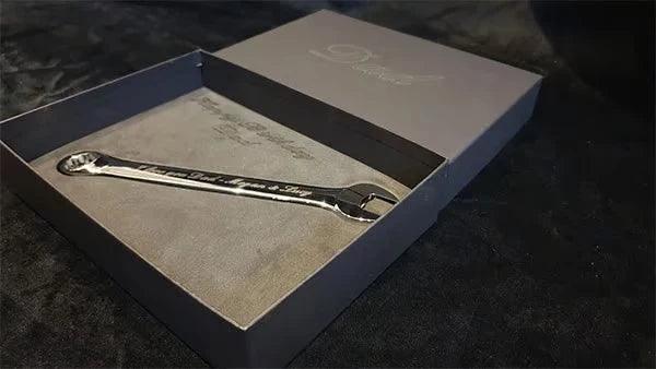 An engraved wrench in a gift box