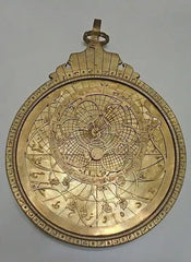 Persian astrolabe brass plaque
