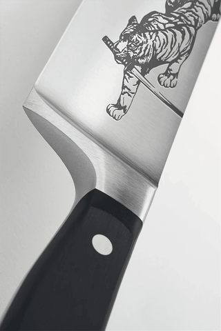 Sabatier Knife with tiger engraving