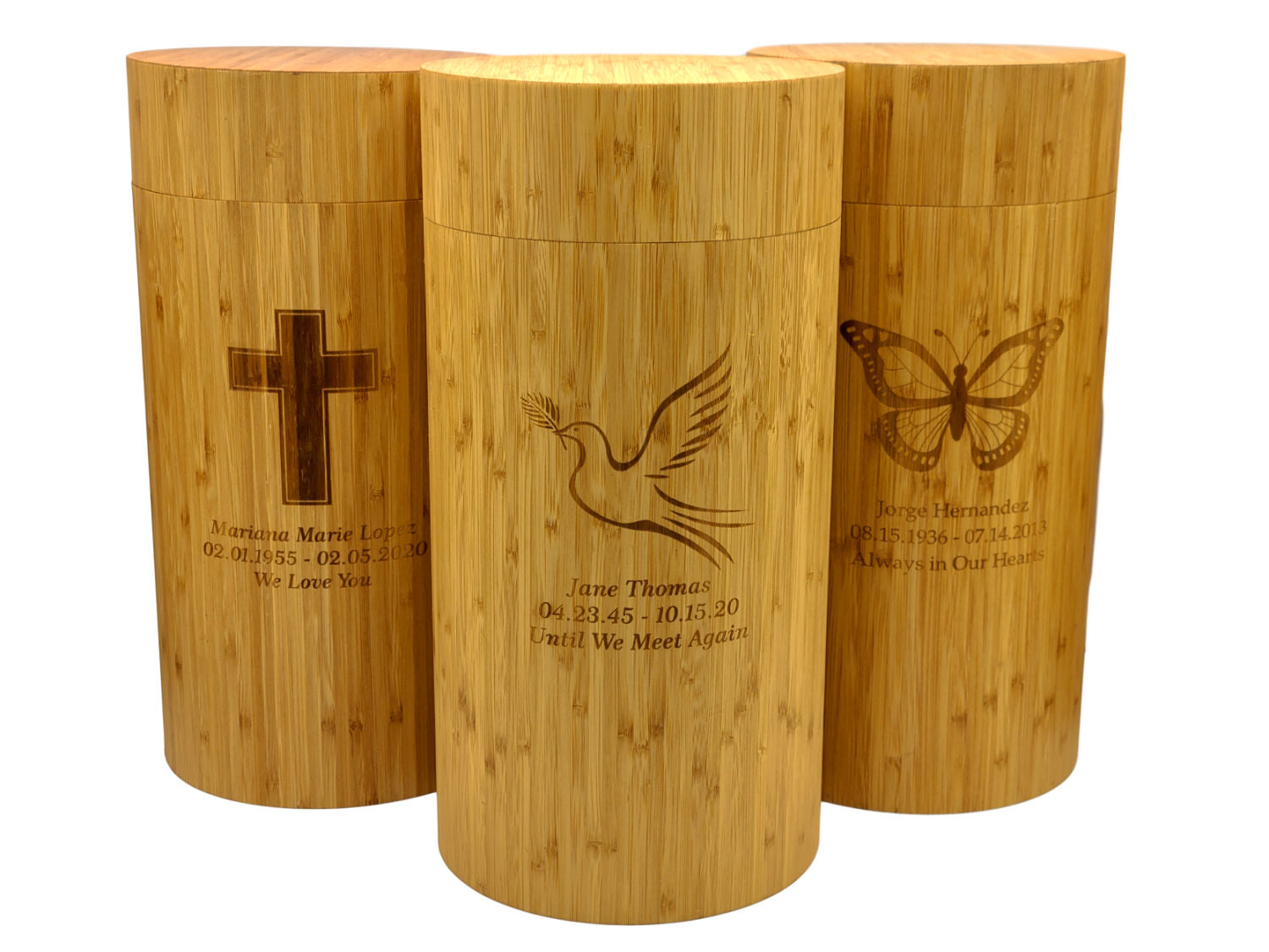 engraved urns