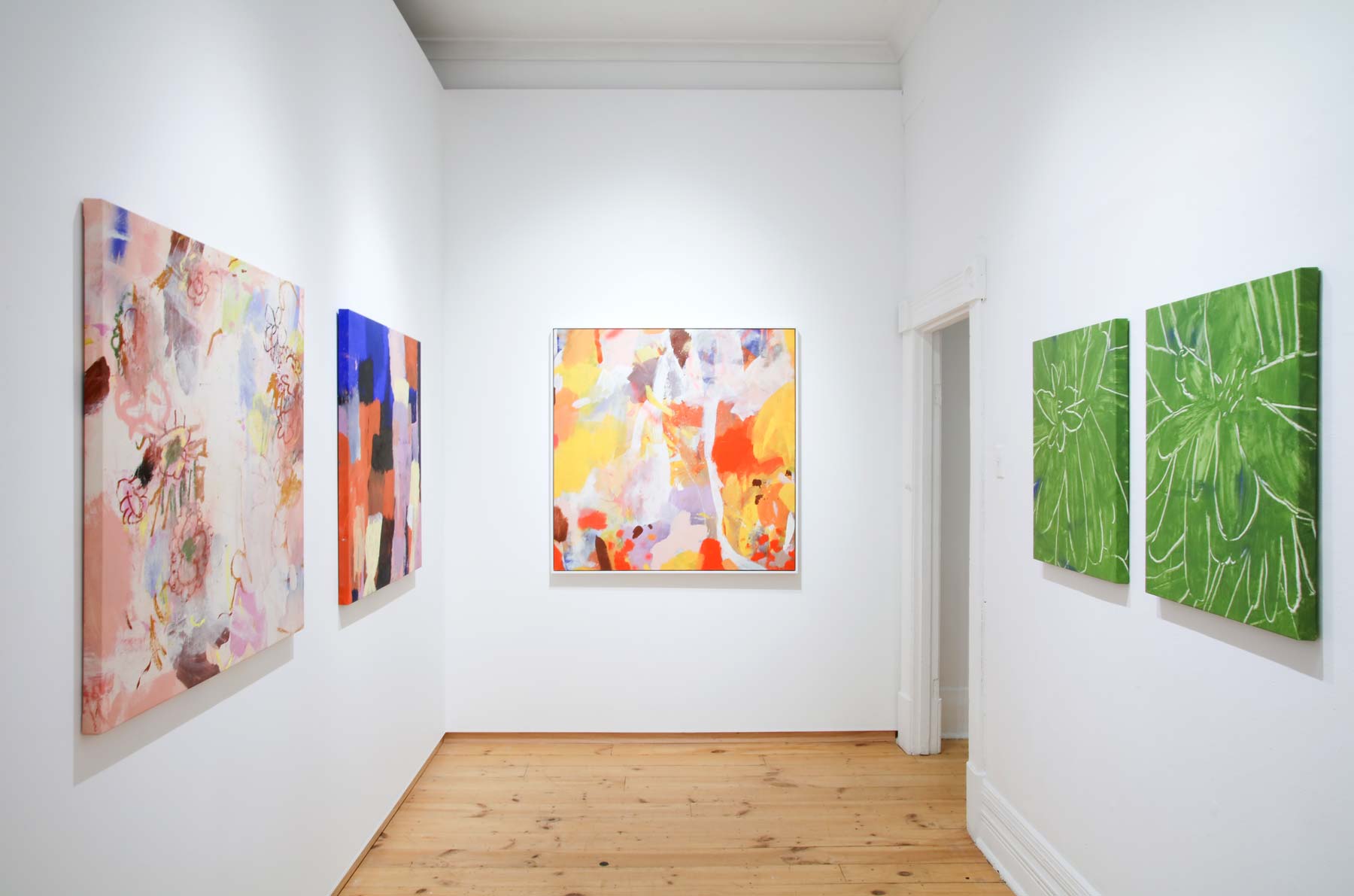 'Solace' Exhibition by Claudio Kirac at Brunswick Street Gallery, original abstract paintings on canvas, inspired by the Australian landscape.