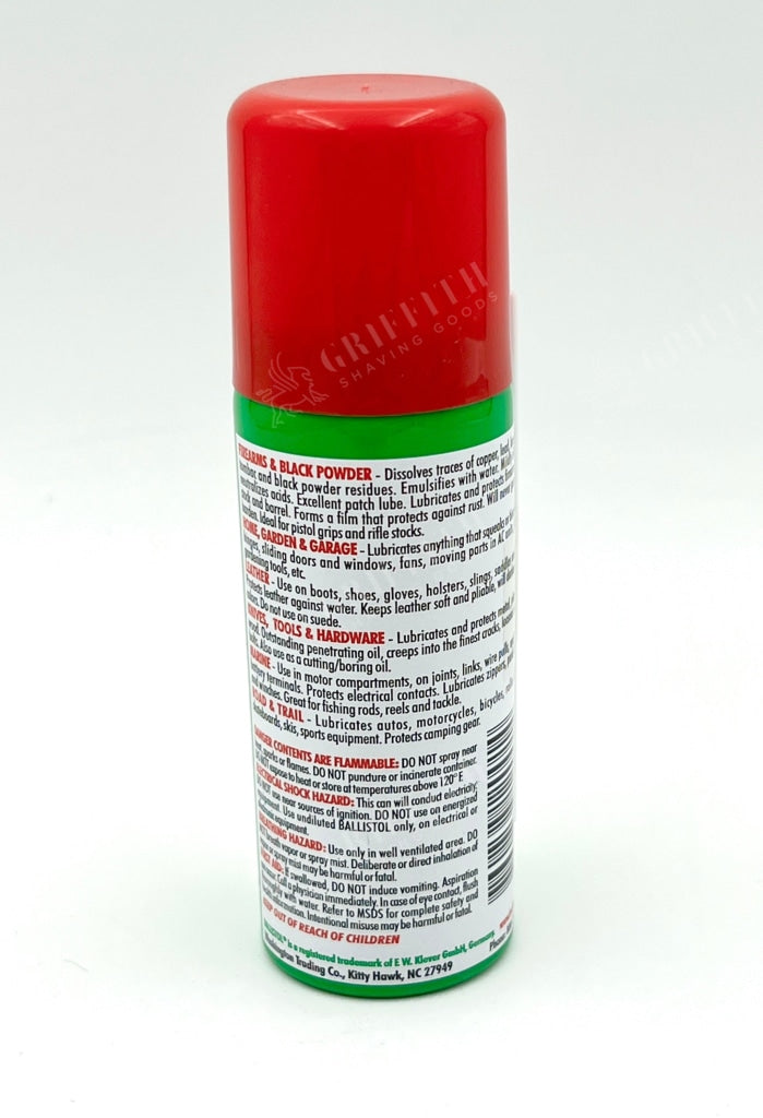  Ballistol Multi-Purpose Oil, Aerosol Spray, 6 oz, 5 Pack :  Sports & Outdoors