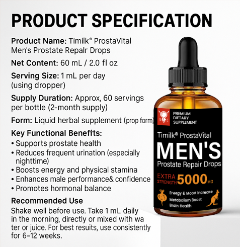 Timilk® ProstaVital Men's Prostate Repair Drops