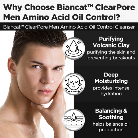 Biancat™ ClearPore Men Amino Acid Oil Control Cleanser 