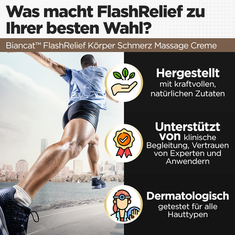 Biancat™ FlashRelief Körper Schmerz Massage Creme 