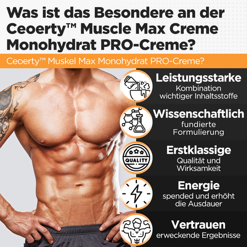 Ceoerty™ Muskel Max Monohydrat PRO-Creme