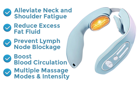 EaseFlex™ AcuLymph EMS Neck Massager Device