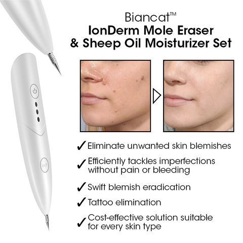 Biancat™ IonDerm Mole Eraser & Sheep Oil Moisturizer Set